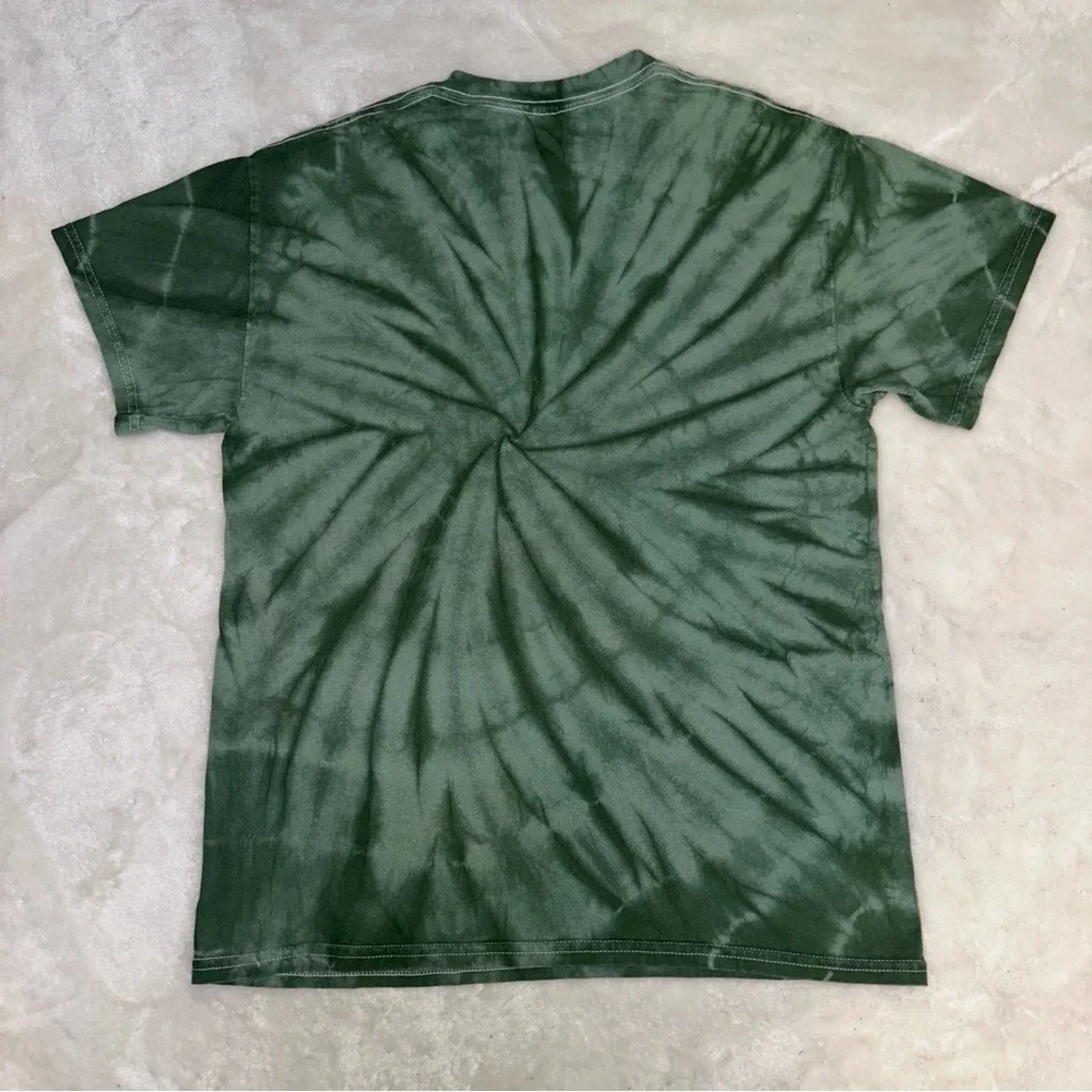 Steven Rhodes Green Tie-Dye "Everybody Croaks" Frog Skull T-Shirt Size Small - Picture 4 of 10